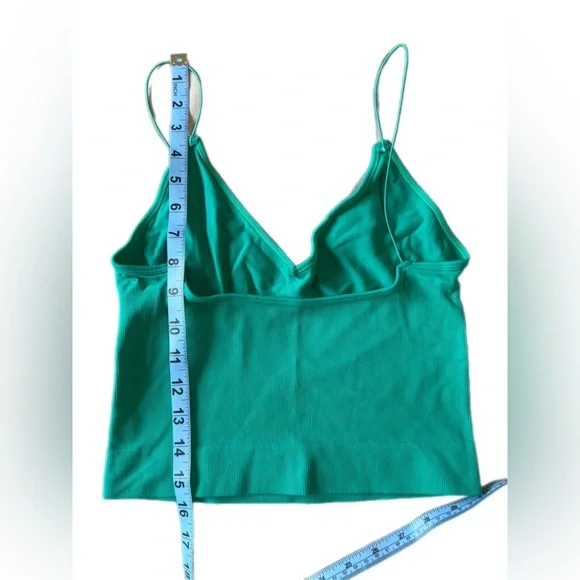 FP Movement intimately green v-neck brami forest green NWOT - Picture 7 of 10